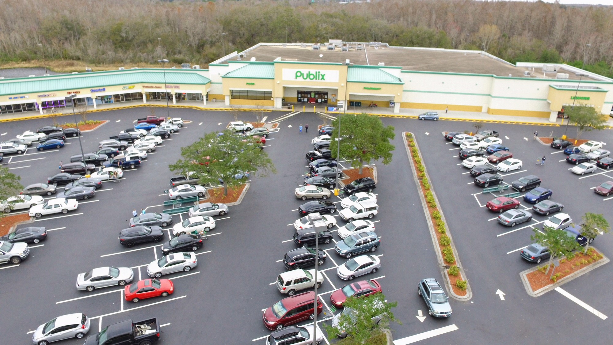 Retail Parking Lots Before And After Rose Paving